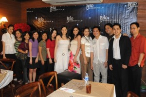 Bea Alonzo with the Belo Essentials and BMG PR Team