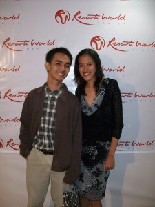 With Aaron James, the Candy Boy Blogger :P