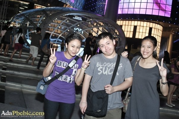 Ada, Jehz and Mica somewhere at Orchard Road