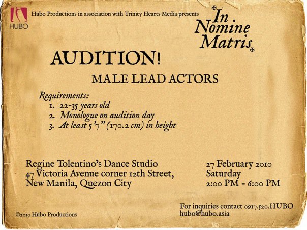 Hubo Productions Audition