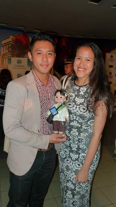 With Rocco Nacino and Pedrito at the premiere night of Pedro Calungsod: Batang Martir