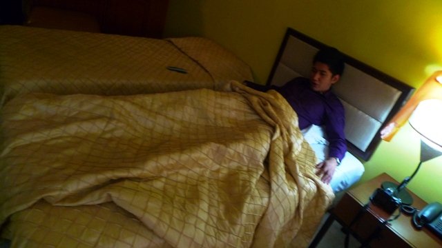 Oh no. Judd wants to stay and sleep!