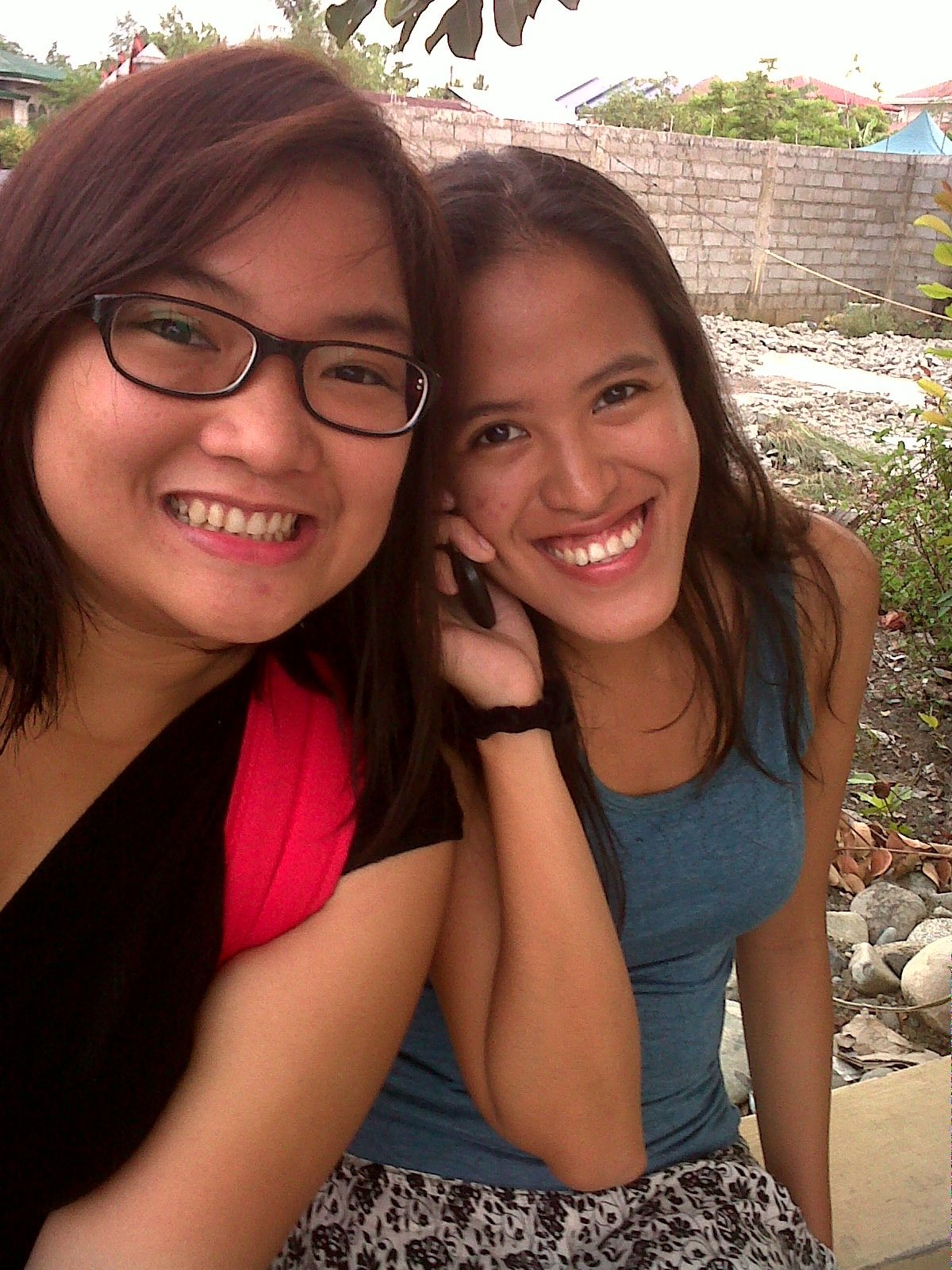 Lost in Tebeng but still smiling after a long bus trip