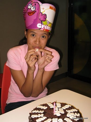 Haggard-Looking but Happy with my Chocolate-y Birthday Cake! :D Haggard-Looking but Happy with my Chocolate-y Birthday Cake! :D