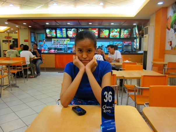 Patiently Waiting for our food at Chowking Patiently Waiting for our food at Chowking