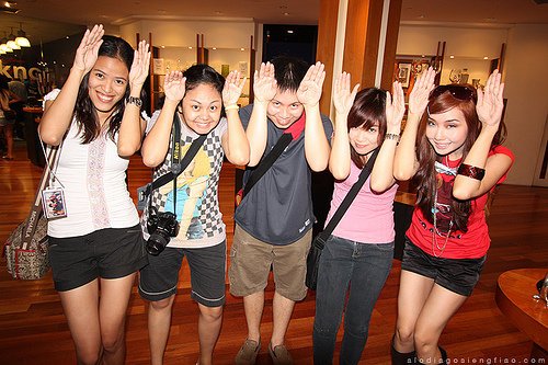 Alodia and the Nyoks doing the Caramel Dansen Photo By Ashley Alodia and the Nyoks doing the Caramel Dansen Photo By Ashley