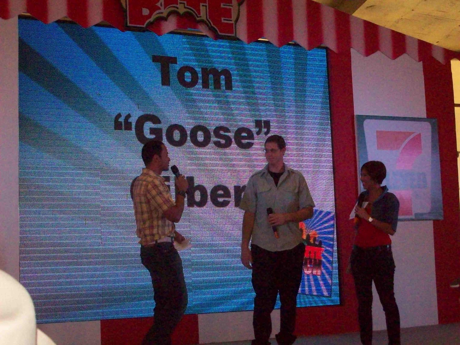Tom "Goose" Gilbert with Paolo and Suzi