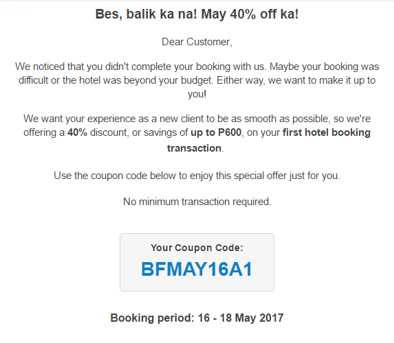 Traveloka is kind enough to give you discount codes from time to time!