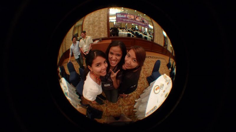 Patty, Mica and Hannah Fisheye shot