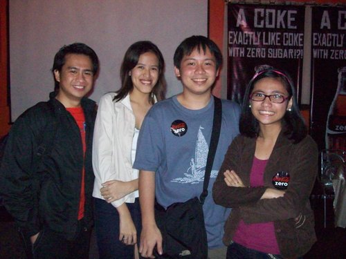 Buhay Coke Jeff, Mica, Jehz and Cai at Buhay Coke Party (June '08). The time I noticed Jehz and Cai for my film :D