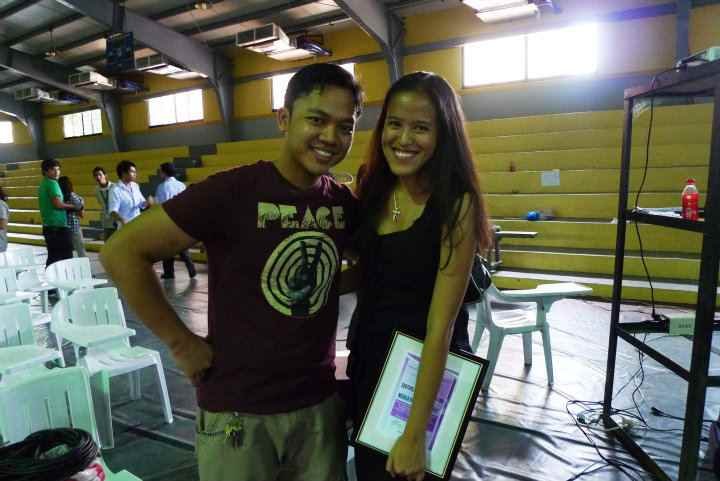 With Mr. Elizalde Berba - Model College Student