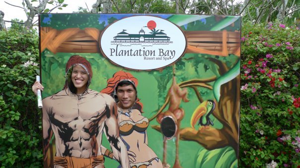 Changing Genders with Bryan before entering Plantation Bay Changing Genders with Bryan before entering Plantation Bay