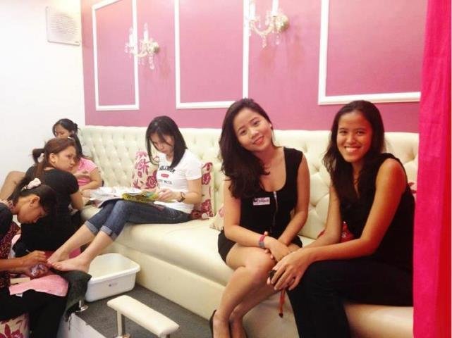 Kreme and Mica - Ladies in Black at Pretty Tipsy while watching Broken Vow =))