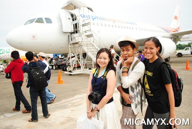 Rochelle, Robbie and Mica @ Puerto Princesa Airport via AirPhil Express