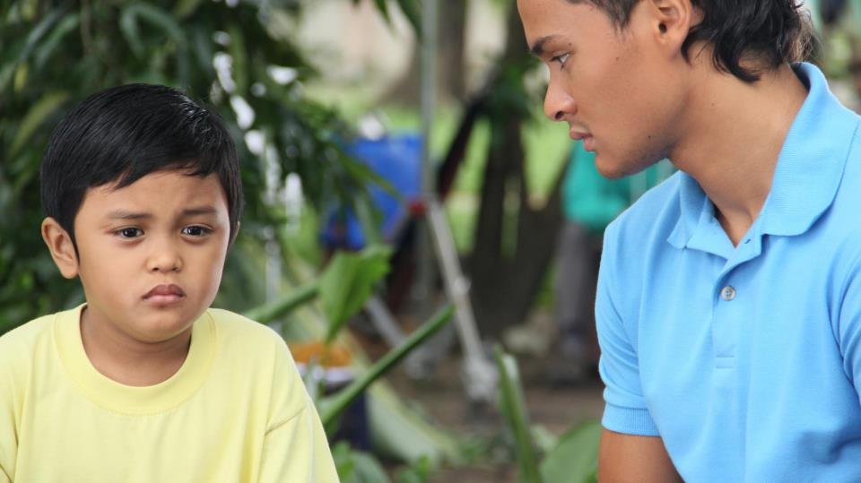 Berto (Micko Laurente) and Bro. Jerry (Matteo Guidicelli)