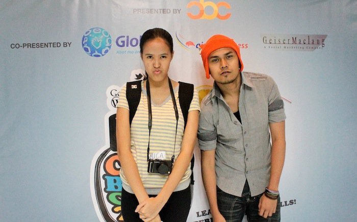 Mica and Robbie trying to be formal. Formal? Haha