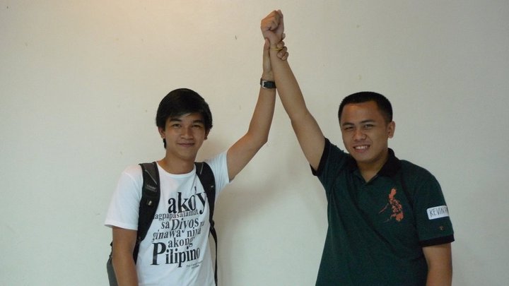 Jhelo and Kevin's early campaign photo Haha