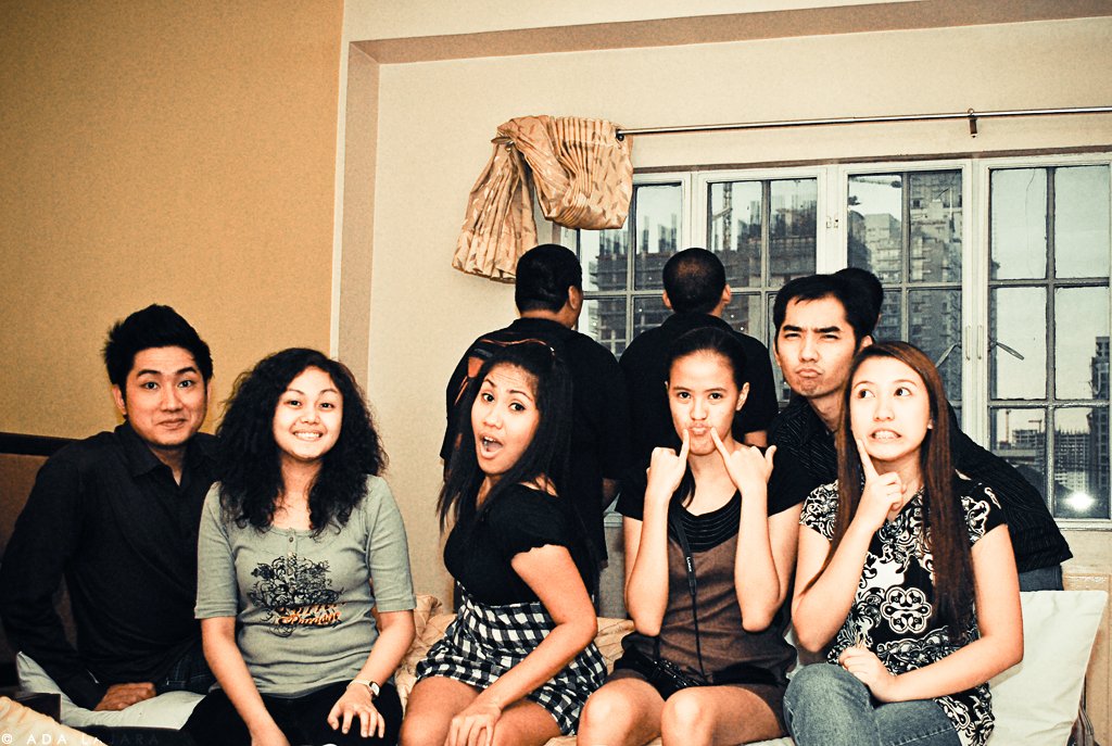 The cast and crew of 'Positive' after shooting a complicated scene