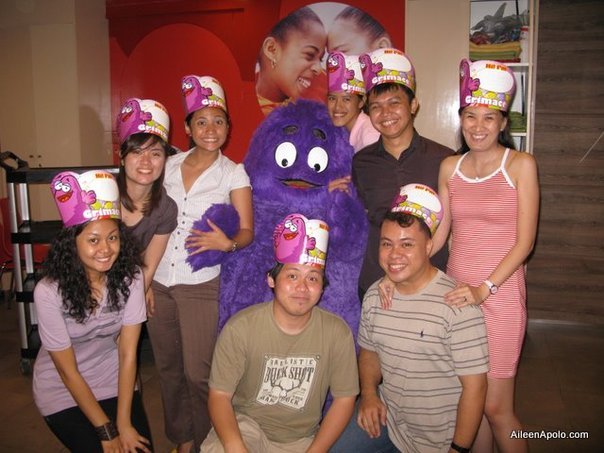 Group Photo with Grimace! Group Photo with Grimace!