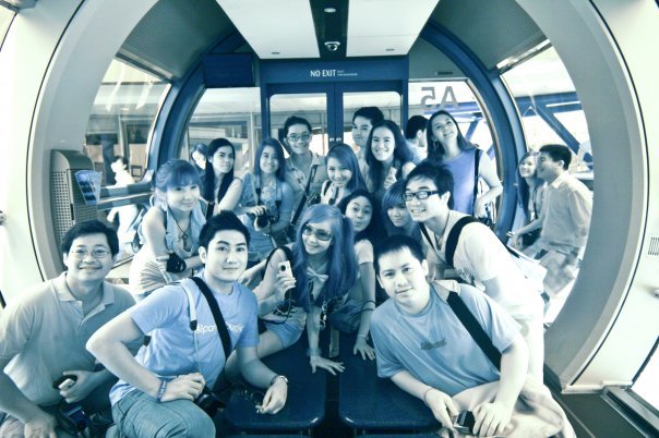 Nuffies as Cyborgs at Singapore Flyer