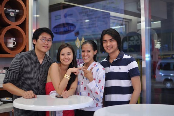 With my lead actors Brian, Jade and Angelo