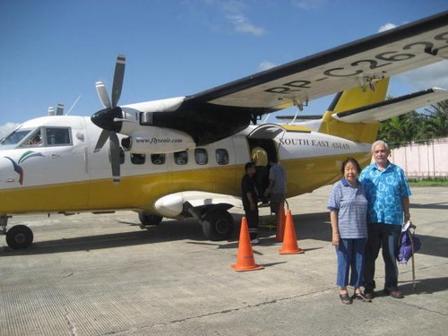 Riding at the 19 passenger toy plane with Koreanz Riding at the 19 passenger toy plane with Koreanz