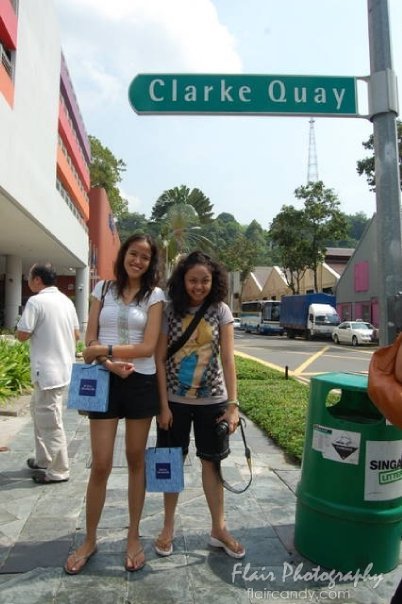Mica and Ada at Clark Quay