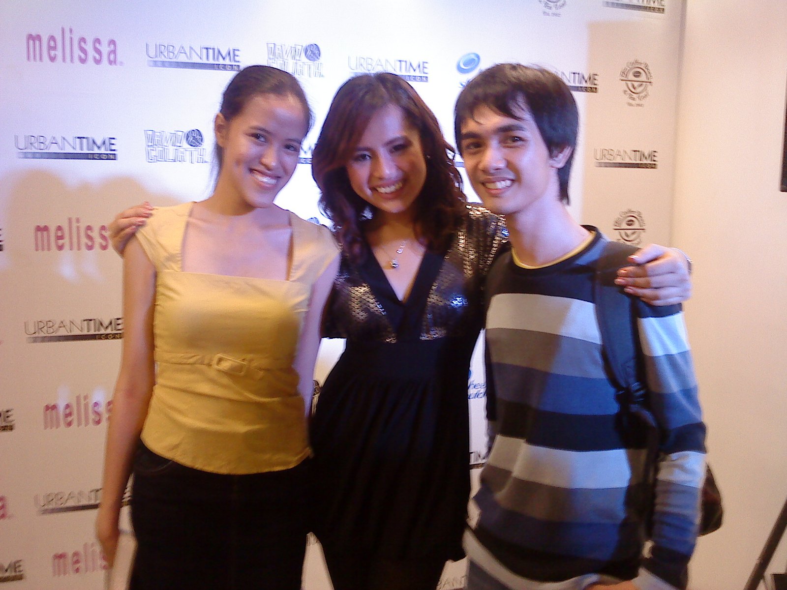 Mica and Aaron with Ms. Rustia