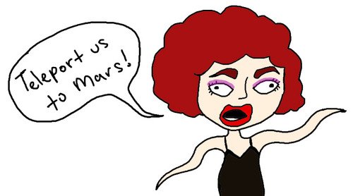 Teleport Us to Mars! - Tammie Brown cartoon from http://heckyestammiebrown.tumblr.com