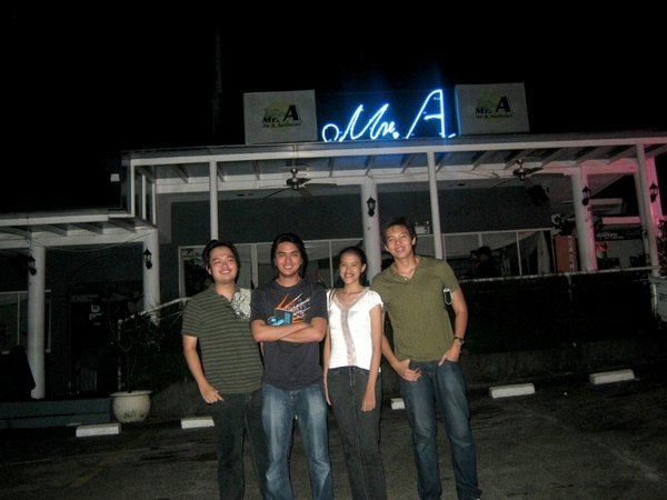 Peter, Angelo, Mica and McBilly at Mr. A (Tops)